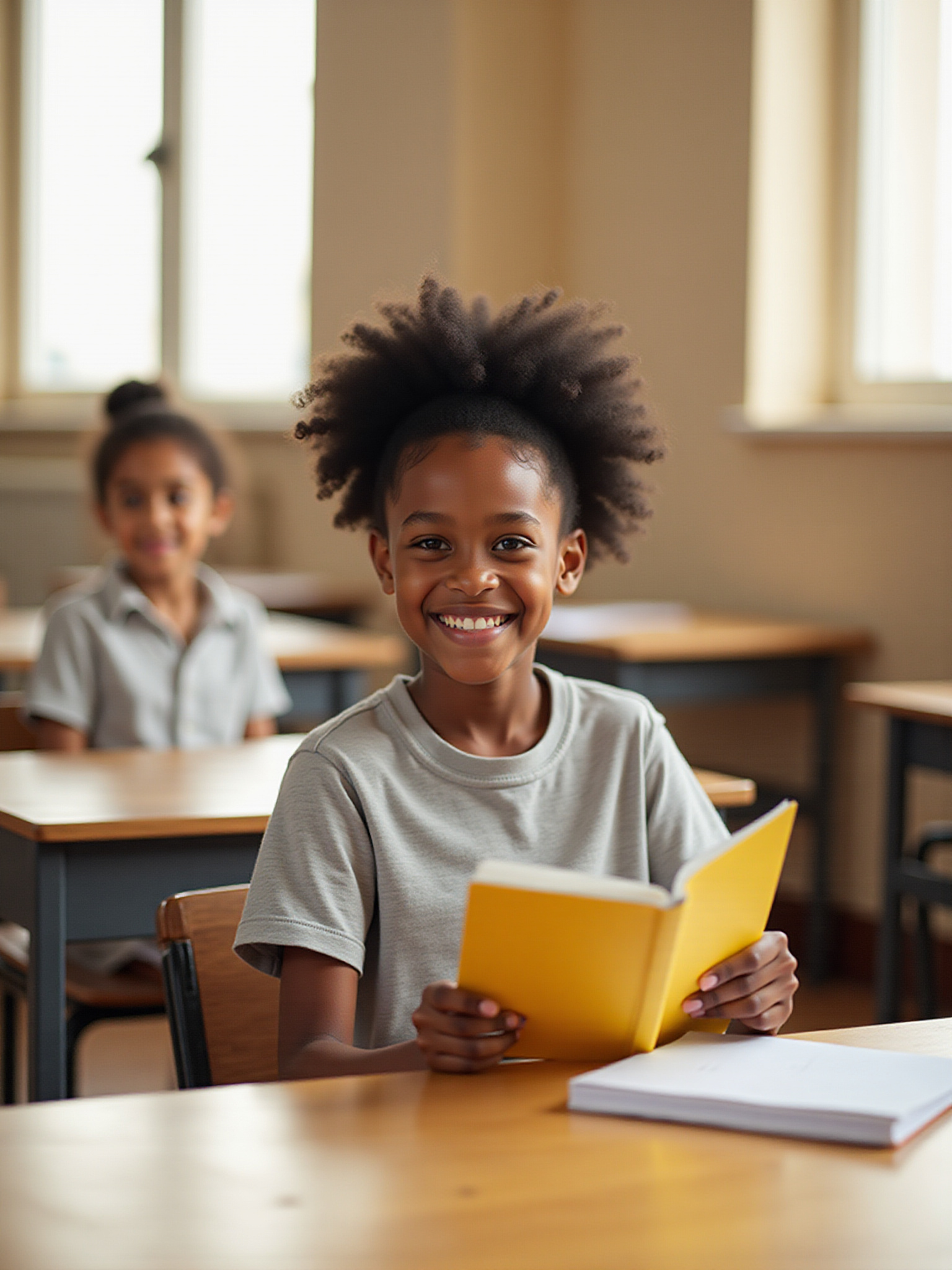 Student engaged in an after-school learning activity